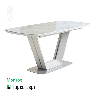 Dining table Monroe, extendable (160 + 40 cm)