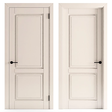 Title: Classic Editable Door 3D model image 1 