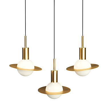 Modern Metal Pendant Light 3D model image 1 