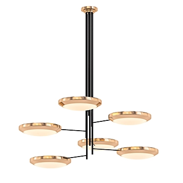 Title: Iconic Stilnovo Chandelier 3D model image 1 