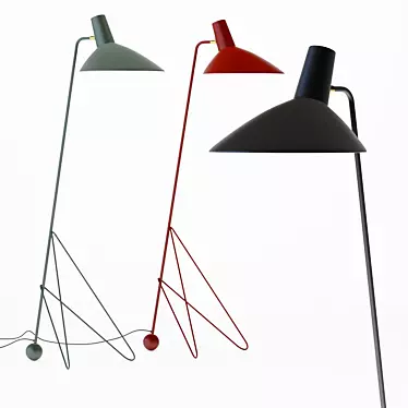 Modern Tripod Floor Lamp 3D model image 1 