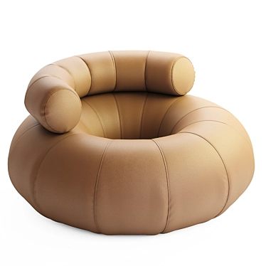 Flexible and Original Don Out Armchair 3D model image 1 