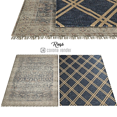 Elegant Carpets for Stylish Homes 3D model image 1 