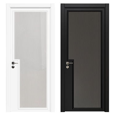 Sleek Interior Door 3D model image 1 