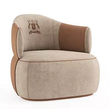 Elegant Larzia Trussardi Armchair 3D model image 1 