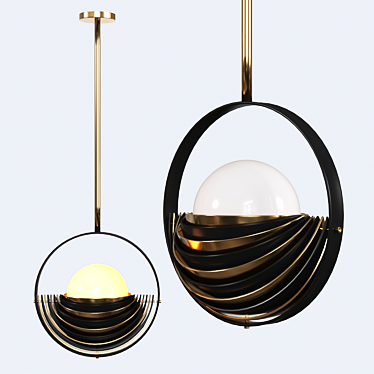 Elegant Pendant Light 11: Modern Illumination 3D model image 1 