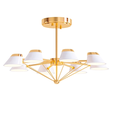 Gloria 2014 Suspension Light in Millimeters 3D model image 1 