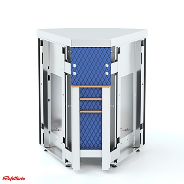Refettorio Corner Neutral Counter: Internal RU2xA Case 3D model image 1 