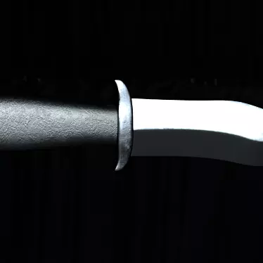 Low Poly Game Ready Knife 3D model image 1 