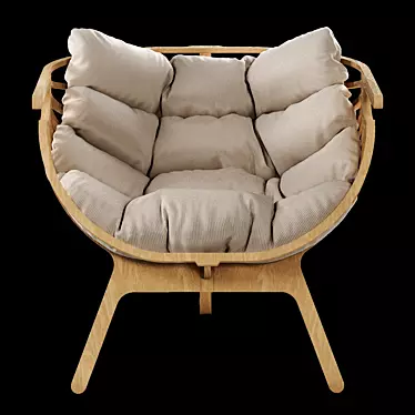 Elegant Shell Chair: Branca Lisboa 3D model image 1 