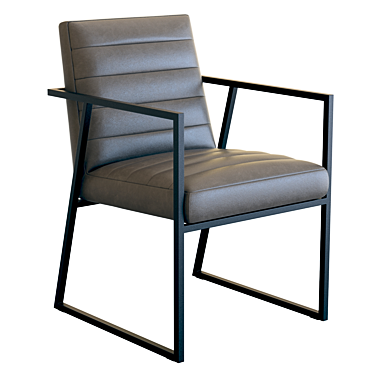 Elegant Crate & Barrel Channel Armchair 3D model image 1 