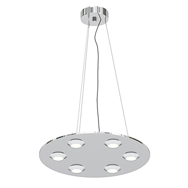 Elegant Mir 6P Pendant Light 3D model image 1 