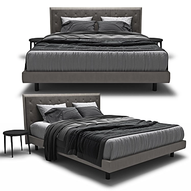 GranTorino Coupe Bed - Sleek and Stylish Sleeping Solution 3D model image 1 