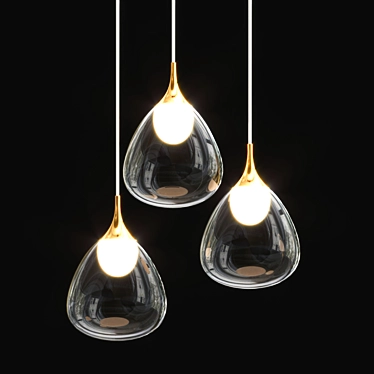 GOCCE Pendant Light: Sleek and Stylish 3D model image 1 