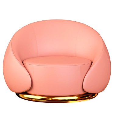 Elegant Abbracci Armchair 3D model image 1 