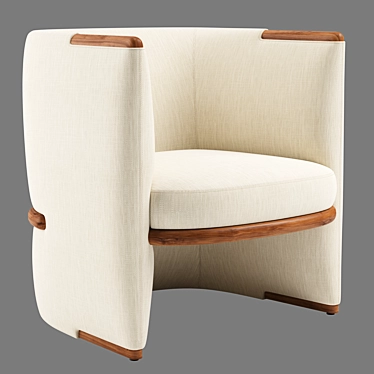 Giorgetti Opus Designer Armchair 3D model image 1 