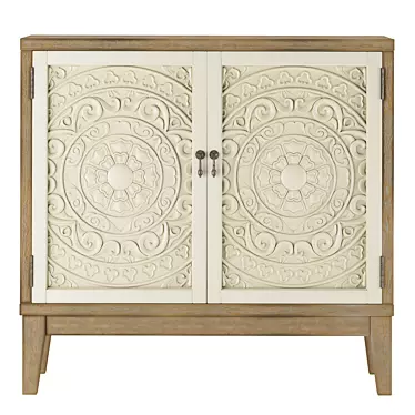 Cowley Accent Chest: Small, Stylish Sideboard 3D model image 1 