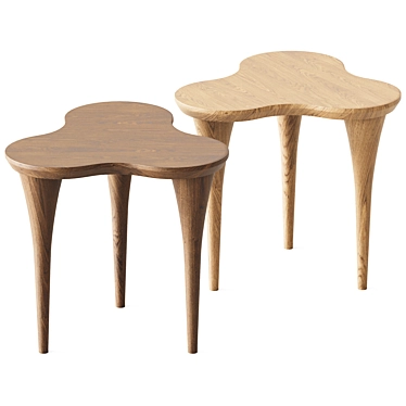 Elegant Trifoglio Side Table 3D model image 1 