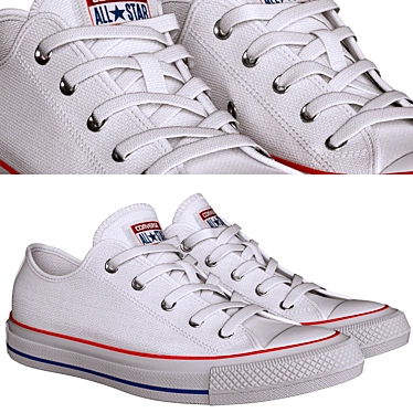 Fashionable Converse Street Shoes 3D model image 1 