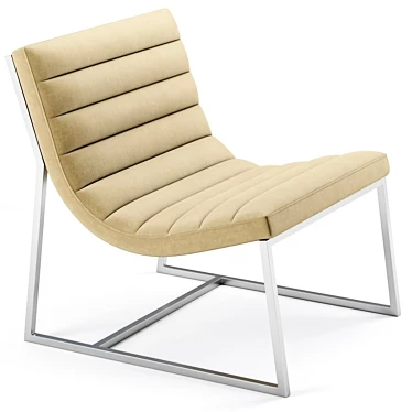 Elegant Parisian Sofa Chair 3D model image 1 