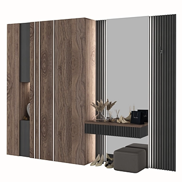 Modern Hallway Composition: 2600x3300x420mm 3D model image 1 