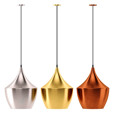 Copper Pendant Lamp: Elegant lighting statement 3D model image 1 