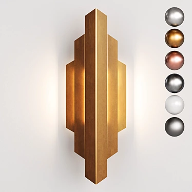 Deco Sconce - Elegant Wall Lighting 3D model image 1 