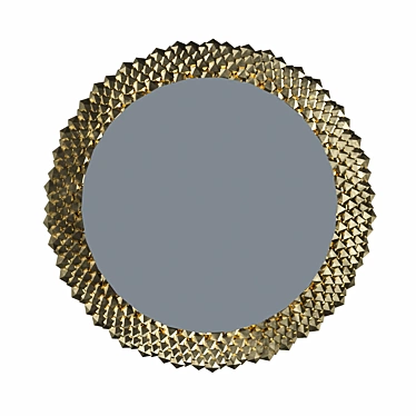 Metal Round Mirror 500mm 3D model image 1 