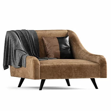 Stylish Elgin Armchair: Modern Design & Comfort 3D model image 1 