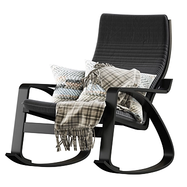 ComfortCrafts Modern Rocking Chair: The Perfect Addition to Your Home! 3D model image 1 