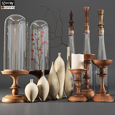 Elegant Decor Set for Stylish Spaces 3D model image 1 