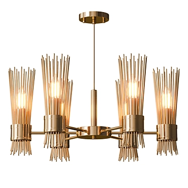 Exquisite Gisken Chandelier: Timeless Elegance 3D model image 1 