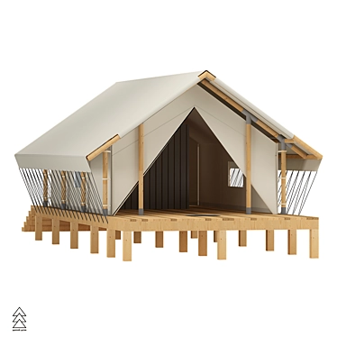 Wild House Safari Tent "South" - Ultimate Glamping Experience 3D model image 1 