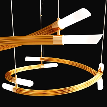 Elegant Italian Pendant Lamp Collection 3D model image 1 