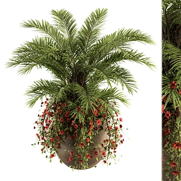 Tropical Tranquility: Palm Plant Set 3D model image 1 