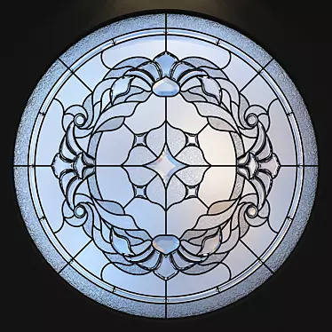 Round Stained Glass - 1000x1000mm Size 3D model image 1 