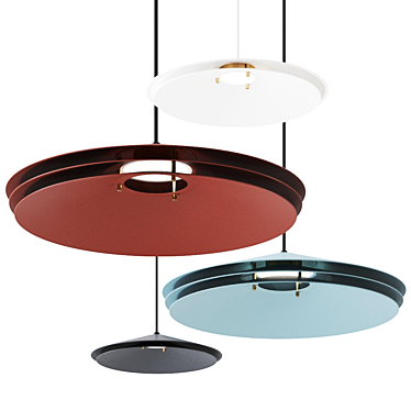 COLETTE Pendant Lamp: Modern LED Design 3D model image 1 