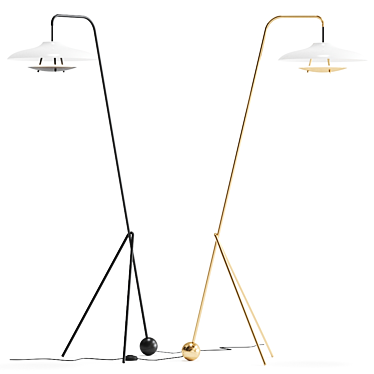 Elegant HARO Floor Lamp: Timeless Design 3D model image 1 