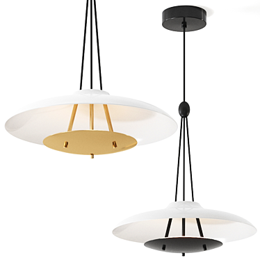 Stellar Works HARO Pendant Light 3D model image 1 