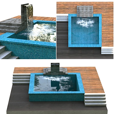 Serenity Falls Pool 3D model image 1 