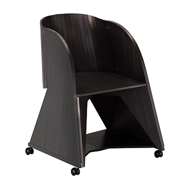 Giorgetti Folding Small Armchair 50250: Stylish and Convenient Foldable Chair 3D model image 1 