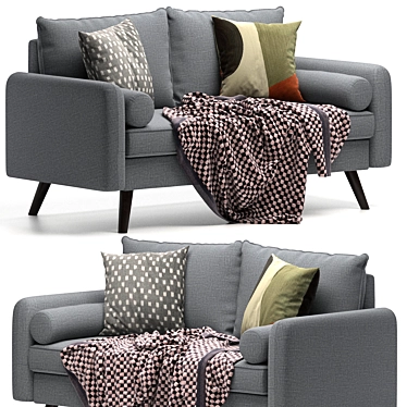 Modern Elegance: Mcelhaney Round Sofa 3D model image 1 