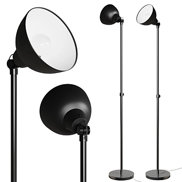 Adjustable Height Floor Lamp 3D model image 1 