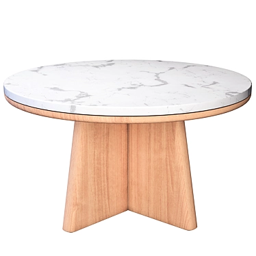 Modern Round Coffee Table: Echos 3D model image 1 