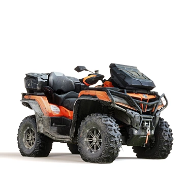 CF Moto X10: 80hp V-Twin ATV 3D model image 1 