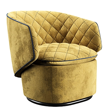 Sleek Swivel Chair: Customizable & Compact 3D model image 1 