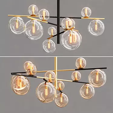 Contemporary Domingo Pendant Light 3D model image 1 