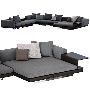 Minimalista Connery Sofa Set 3D model image 1 