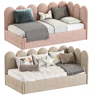 Stylish Multifunctional Sofa Bed 3D model image 1 