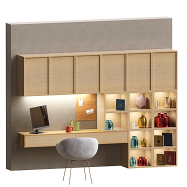 Product Title: Elegant Office Oasis 3D model image 1 